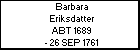 Barbara Eriksdatter