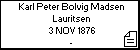 Karl Peter Bolvig Madsen Lauritsen