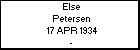 Else Petersen