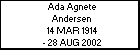 Ada Agnete Andersen