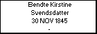 Bendte Kirstine Svendsdatter