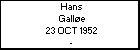 Hans Galle