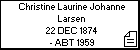 Christine Laurine Johanne Larsen