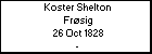 Koster Shelton Frsig