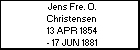 Jens Fre. O. Christensen