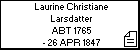 Laurine Christiane Larsdatter