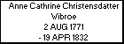 Anne Cathrine Christensdatter Wibroe