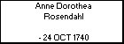 Anne Dorothea Rosendahl