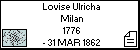 Lovise Ulricha Milan