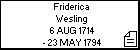 Friderica Wesling