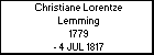 Christiane Lorentze Lemming