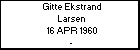 Gitte Ekstrand Larsen